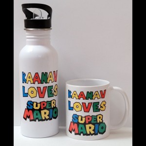 600ml Stainless Steel Water Bottle, White, Straw Top