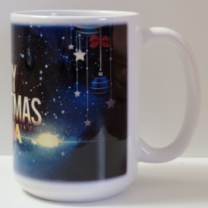 Happy Christmas mug with personalized name