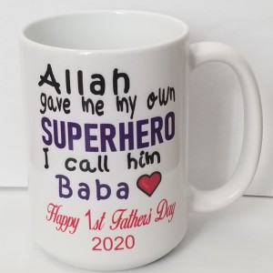 Allah gave me my own Superhero, i call hime Baba