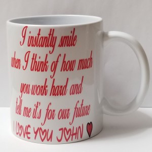 i instantly smile when i think of how much you work hard and tell me its for our future