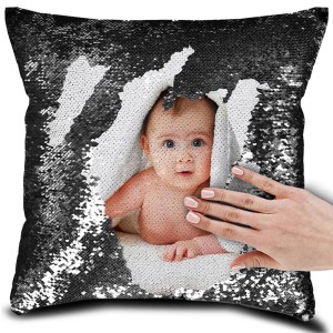 Sequin pillow