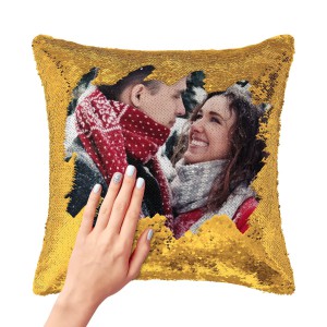 Sequin pillow