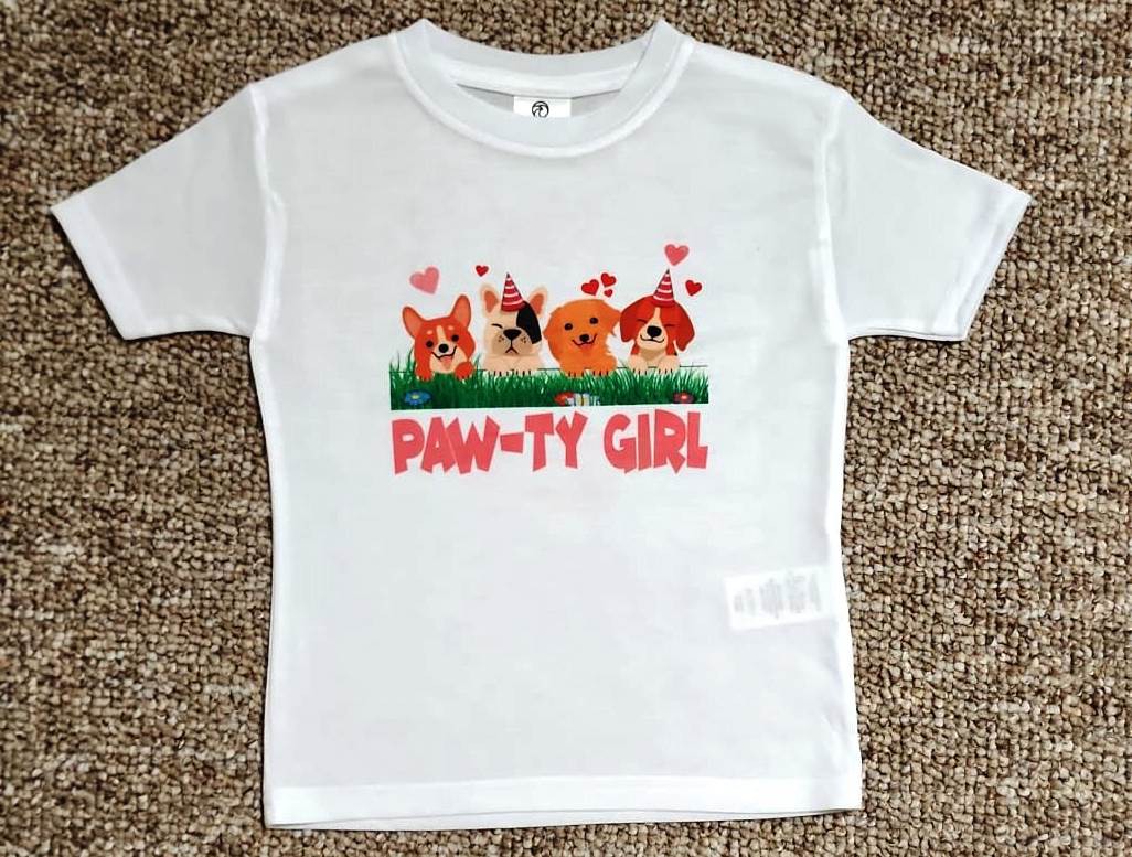 dog puppy paw-ty girl