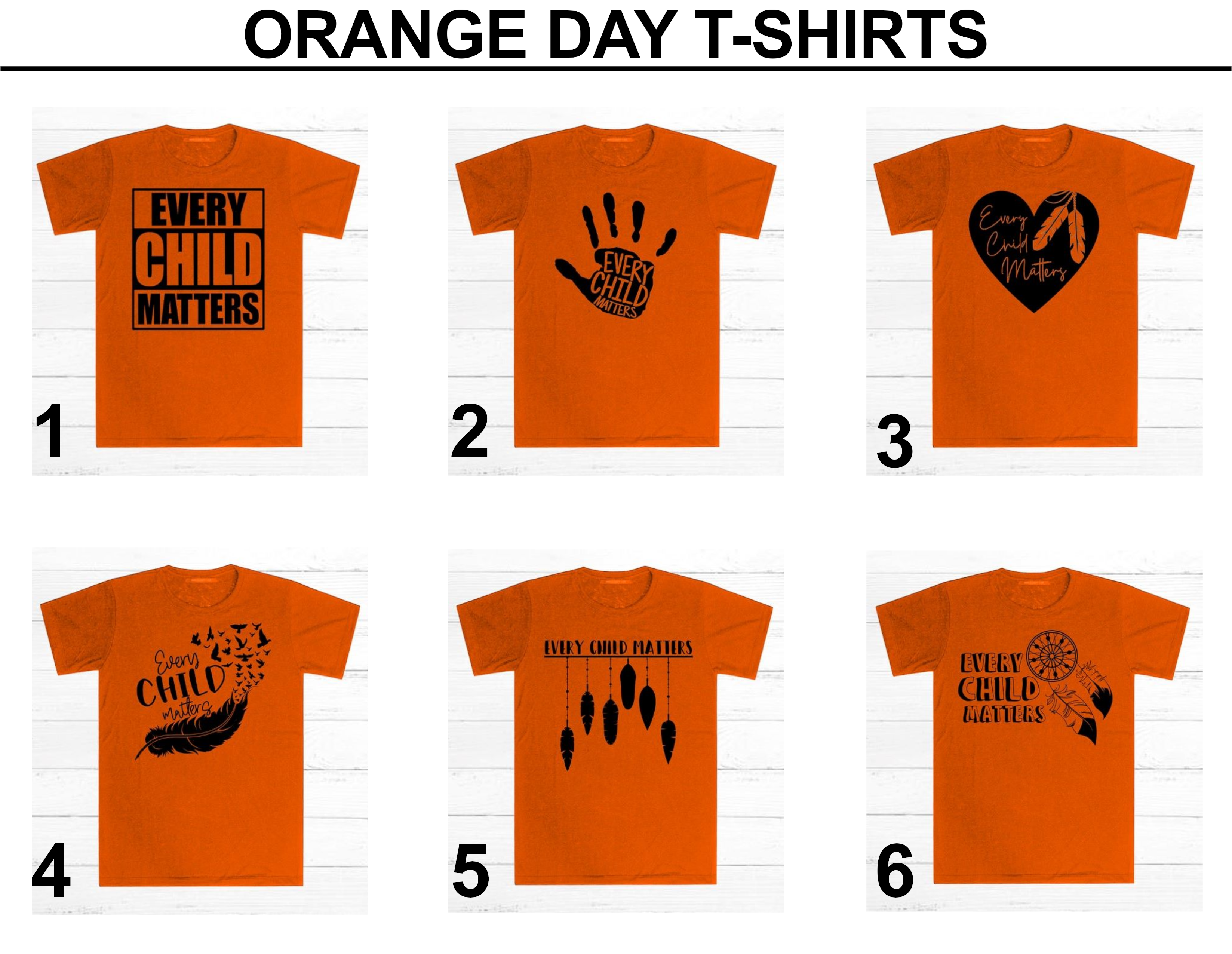 Orange T-shirts