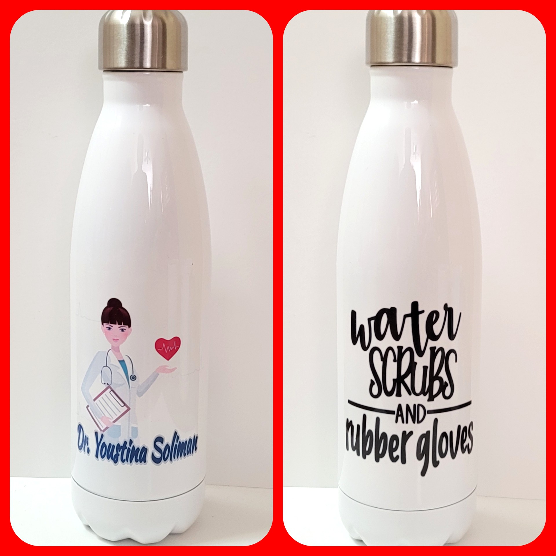 17oz  500 ml STAINLESS STEEL COKE SHAPED BOTTLE