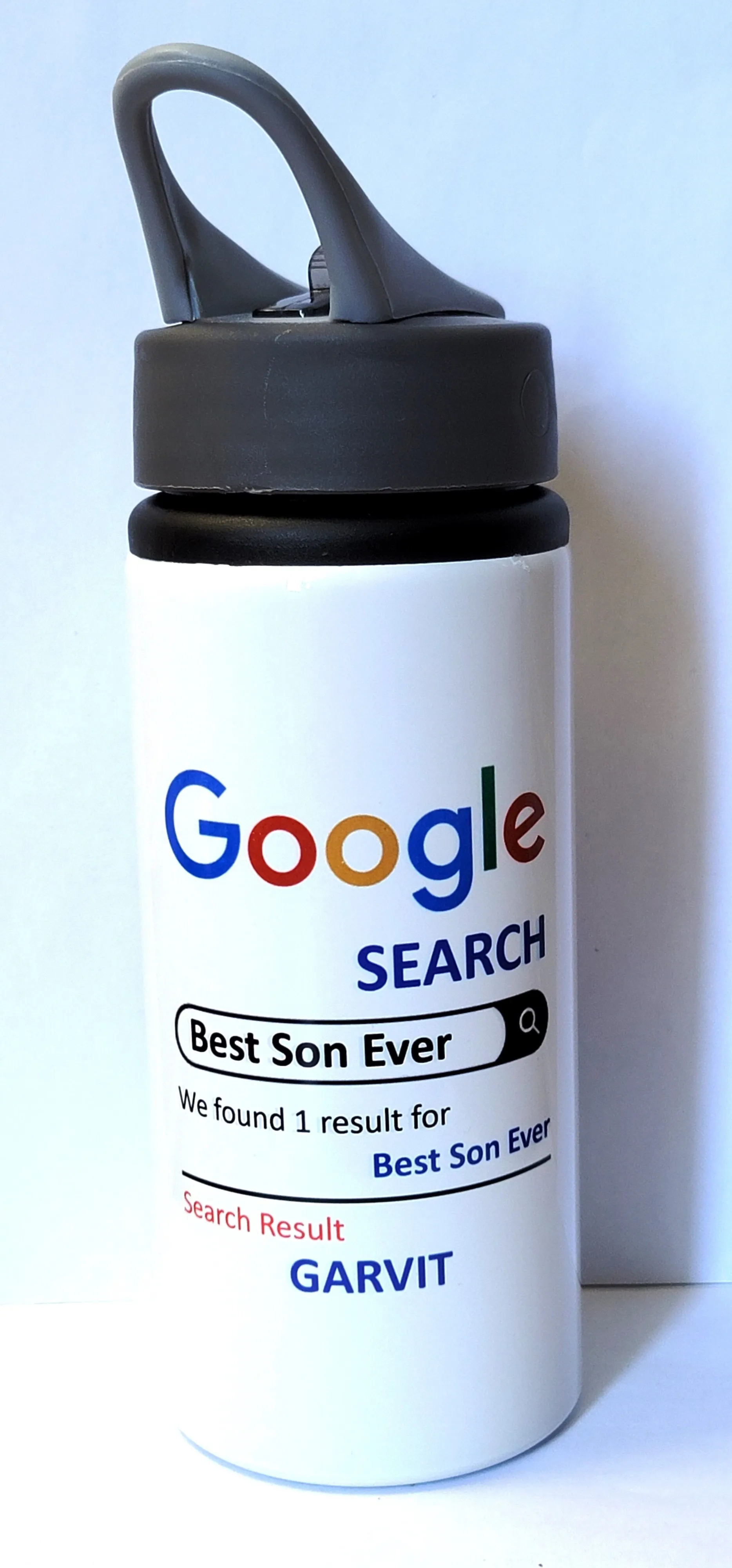 650ml Aluminium Bottle with Straw