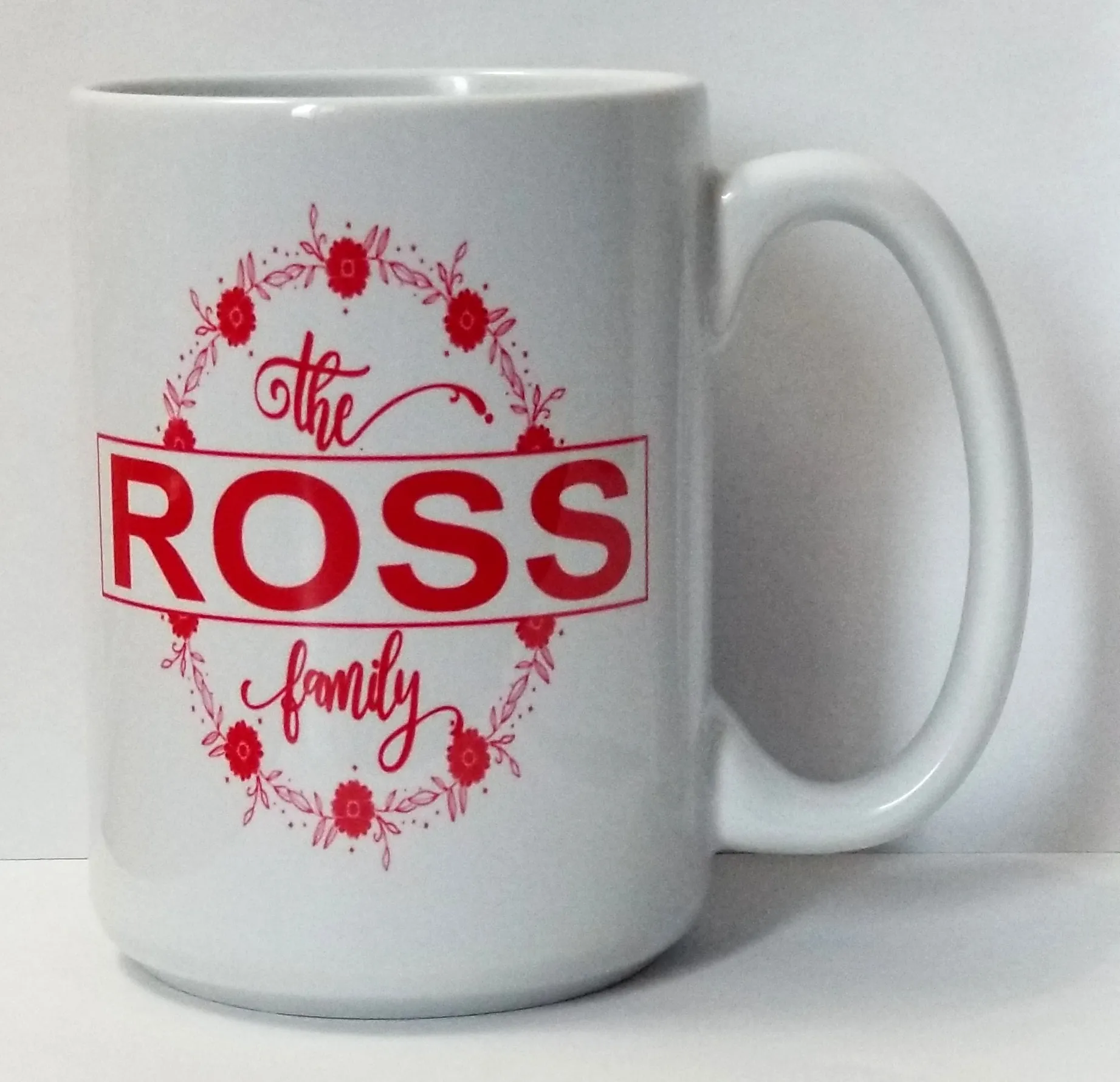 Happy Christmas mug family mug with Christmas tree