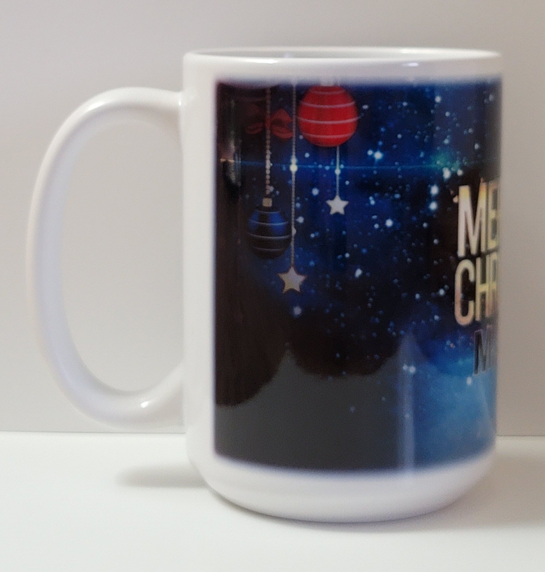 Happy Christmas mug with personalized name