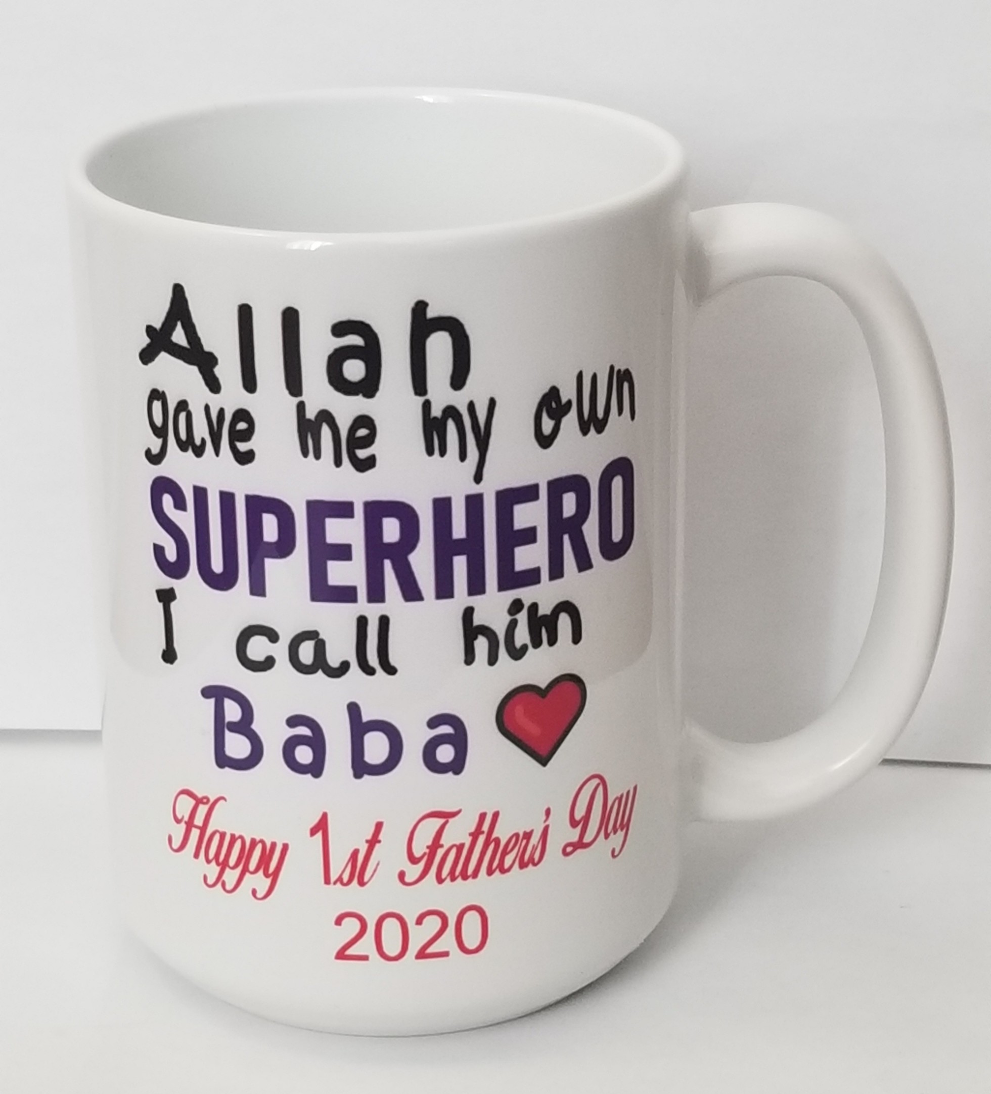 Allah gave me my own Superhero, i call hime Baba