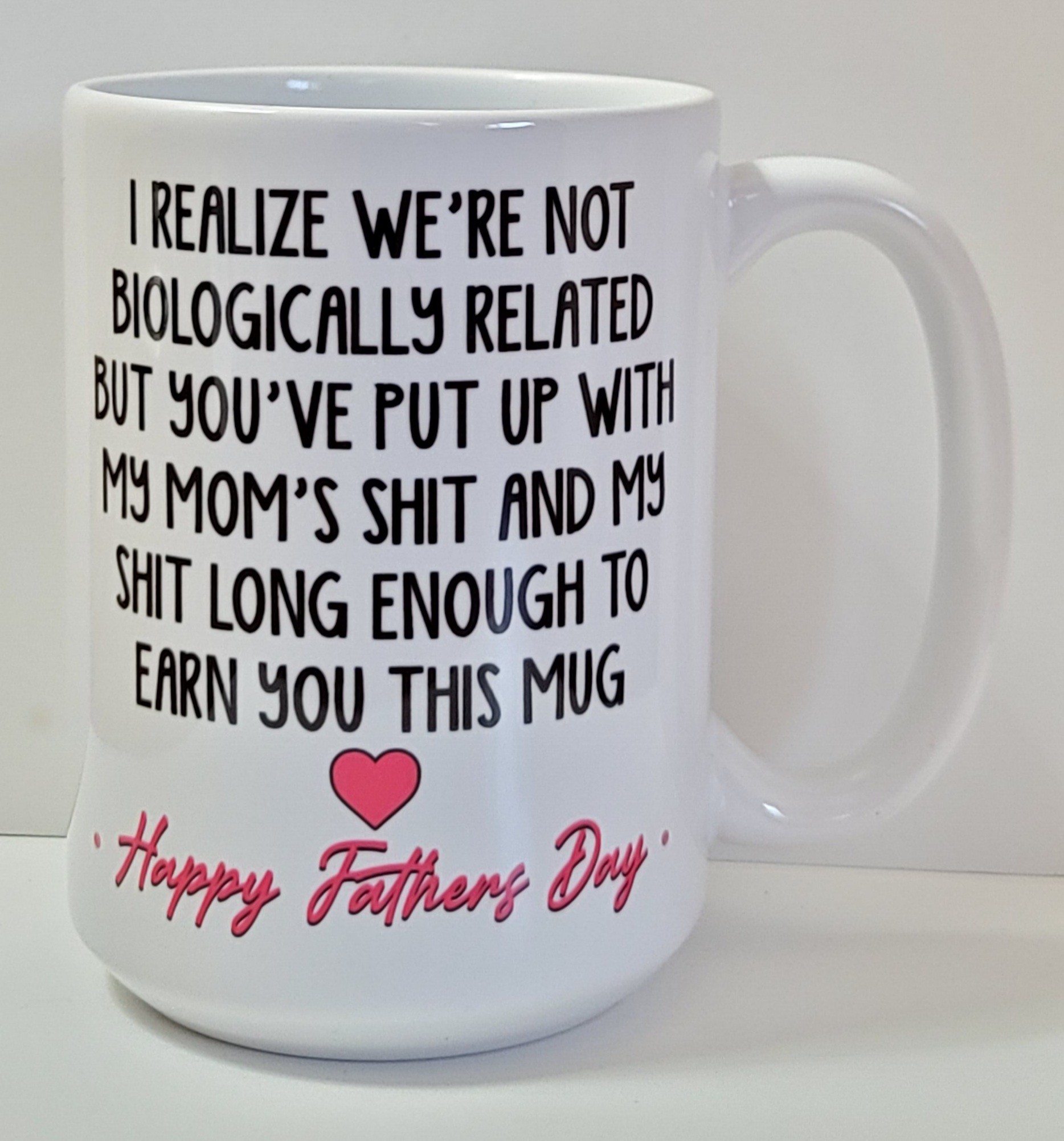 I realized we are not biologically related