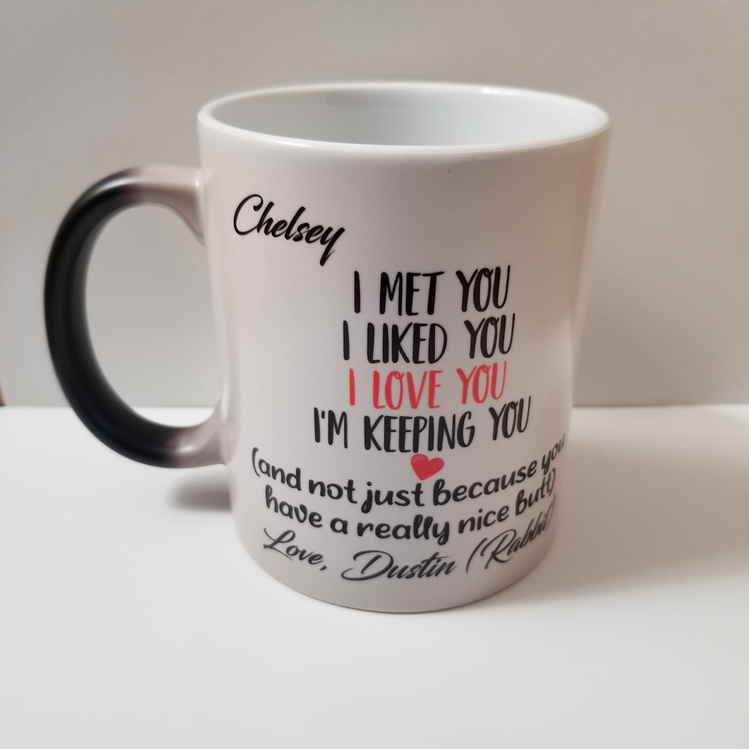 i met you i liked you i love you